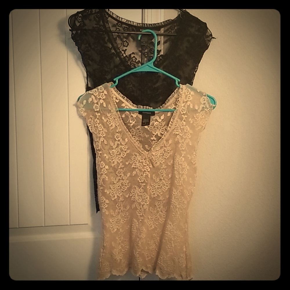 2 lace Express blouses